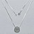 GARGANTILHA FOLHEADA A PRATA COM 50 MILÉSIMOS + VERNIZ DIAMOND CORRENTE VENEZIANA 45CM ÁRVORE DA VIDA TODA CRAVEJADA 13MM PRGG000882 - Imagem 1