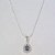 GARGANTILHA FOLHEADA A PRATA COM 50 MILÉSIMOS + VERNIZ DIAMOND CORRENTE L-11 42CM PINGENTE EM ZIRCÔNIA LILÁS COM BASE EM ALTA FUSÃO CRAVEJADA - TAMANHO 12X17MM+ EXTENSOR PRGG000883 - Imagem 1