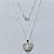 GARGANTILHA FOLHEADA A PRATA COM 50 MILÉSIMOS + VERNIZ DIAMOND CORRENTE VENEZIANA 45CM PINGENTE NOSSA SENHORA APARECIDA FORMATO CORAÇÃO 16MM PRGG000894 - Imagem 1