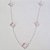 GARGANTILHA FOLHEADA A PRATA COM 50 MILÉSIMOS + VERNIZ DIAMOND CORRENTE 50CM TREVO ROSA 13MM PRGG000897 - Imagem 1