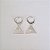 BRINCO FOLHEADO A PRATA COM 50 MILÉSIMOS + VERNIZ DIAMOND ARGOLA DE PRESSÃO TRIÂNGULO VAZADA 16MM PRBR000689 - Imagem 1