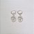 BRINCO FOLHEADO A PRATA COM 50 MILÉSIMOS + VERNIZ DIAMOND ARGOLA PRESSÃO MENINO BONÉ 12MM PRBR000696 - Imagem 1