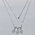 GARGANTILHA FOLHEADA A PRATA COM 50 MILÉSIMOS + VERNIZ DIAMOND CORRENTE SINGAPURA 45CM CANGA CORAÇÕES LISOS 3 MENINAS 22MM PRGG000904 - Imagem 1