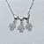 GARGANTILHA FOLHEADA A PRATA COM 50 MILÉSIMOS + VERNIZ DIAMOND CORRENTE SINGAPURA 45CM CANGA CORAÇÕES LISOS 3 MENINAS 22MM PRGG000904 - Imagem 2