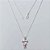 GARGANTILHA FOLHEADA A PRATA COM 50 MILÉSIMOS + VERNIZ DIAMOND CORRENTE VENEZIANA COM PINGENTE MENINA COM MICRO ZIRCÔNIAS VERMELHAS 11MM PRGG000905 - Imagem 1