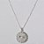 GARGANTILHA FOLHEADA A PRATA COM 50 MILÉSIMOS + VERNIZ DIAMOND CORRENTE VENEZIANA 44CM MEDALHA ESPÍRITO SANTO DESENHADA 20MM PRGG000919 - Imagem 1