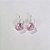 BRINCO FOLHEADO A PRATA COM 50 MILÉSIMOS + VERNIZ DIAMOND BASE ANZOL ZIRCÔNIA ROSA REDONDA 10MM PRBR000708 - Imagem 1