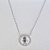 GARGANTILHA FOLHEADA A PRATA COM 50 MILÉSIMOS + VERNIZ DIAMOND 50CM CORRENTE CADEADO MANDALA COM MENINO CRAVEJADO COM MICRO ZIRCÔNIAS AZUÍS 20MM + EXTENSOR PRGG000943 - Imagem 1