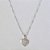 GARGANTILHA FOLHEADA A PRATA COM 50 MILÉSIMOS + VERNIZ DIAMOND 45CM CORRENTE SINGAPURA CORAÇÃO COM PET 10MM PRGG000945 - Imagem 1