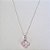 GARGANTILHA FOLHEADA A PRATA COM 50 MILÉSIMOS + VERNIZ DIAMOND 45CM CORRENTE VENEZIANA TREVO ROSA VIDRO 13MM PRGG000961 - Imagem 1
