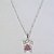 GARGANTILHA FOLHEADA A PRATA COM 50 MILÉSIMOS + VERNIZ DIAMOND 45CM CORRENTE SINGAPURA MENINA LACINHO COM MICRO ZIRCÔNIAS 12MM PRGG000971 - Imagem 1