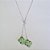 GARGANTILHA FOLHEADA A PRATA COM 50 MILÉSIMOS + VERNIZ DIAMOND CORRENTE VENEZIANA GRAVATINHA 60CM TREVO VERDE 13MM PRGG000978 - Imagem 1