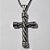 GARGANTILHA EM AÇO INOXIDÁVEL COM PINGENTE CRUCIFIXO 45MM E CORRENTE INDIANA 60CM + EXTENSOR FECHO LAGOSTA ACGG000157 - Imagem 2
