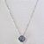 GARGANTILHA FOLHEADA A PRATA COM 50 MILÉSIMOS + VERNIZ DIAMOND 42CM CORRENTE CADEADO ZIRCÔNIA LILÁS 10MM PRGG000987 - Imagem 1