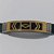 PULSEIRA  EM AÇO INOXIDÁVEL 316L EMBORRACHADA 20CM LARGURA 10MM COM TRAVA DETALHES VAZADOS DOURADO ACPS000377 - Imagem 2
