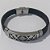 PULSEIRA  EM AÇO INOXIDÁVEL EMBORRACHADA 20CM LARGURA 10MM COM TRAVA DESENHADAS ACPS000383 - Imagem 1