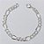 PULSEIRA FOLHEADA A PRATA COM 50 MILÉSIMOS + VERNIZ DIAMOND 18CM 3X1 LARGURA 7MM FECHO LAGOSTA PRPS000605 - Imagem 1