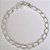 PULSEIRA FOLHEADA A PRATA COM 50 MILÉSIMOS + VERNIZ DIAMOND 18CM LARGURA 6MM FECHO GAVETA TRAVA DUPLA PRPS000615 - Imagem 1