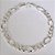 PULSEIRA FOLHEADA A PRATA COM 50 MILÉSIMOS + VERNIZ DIAMOND 18CM 3X1 LARGURA 7MM FECHO CANHÃO PRPS000616 - Imagem 1