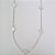 GARGANTILHA FOLHEADA A PRATA COM 50 MILÉSIMOS + VERNIZ DIAMOND CORRENTE CADEADO 50CM 5 TREVO BRANCO 10MM PRGG000994 - Imagem 1