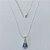 GARGANTILHA FOLHEADA A PRATA COM 50 MILÉSIMOS + VERNIZ DIAMOND CORRENTE L-11 45CM NOSSA SENHORA APARECIDA CRAVEJADO COM MICRO ZIRCÔNIAS AZUÍS 11MM + EXTENSOR FECHO LAGOSTA PRGG001000 - Imagem 1