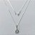 GARGANTILHA FOLHEADA A PRATA COM 50 MILÉSIMOS + VERNIZ DIAMOND CORRENTE 45CM NOSSA SENHORA APARECIDA CRAVEJADO COM MICRO ZIRCÔNIAS AZUÍS 10MM FECHO LAGOSTA PRGG001000 - Imagem 1