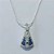 GARGANTILHA FOLHEADA A PRATA COM 50 MILÉSIMOS + VERNIZ DIAMOND CORRENTE L-11 45CM NOSSA SENHORA APARECIDA CRAVEJADO COM MICRO ZIRCÔNIAS AZUÍS 11MM + EXTENSOR FECHO LAGOSTA PRGG001000 - Imagem 2