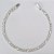 PULSEIRA FOLHEADA A PRATA COM 50 MILÉSIMOS + VERNIZ DIAMOND 18CM 3X1 LARGURA 3MM FECHO GAVETA COM TRAVA PRPS000671 - Imagem 1