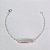 PULSEIRA FOLHEADA A PRATA COM 50 MILÉSIMOS + VERNIZ DIAMOND 12CM CHAPINHA CORAÇÃO FECHO LAGOSTA PRPS000676 - Imagem 1