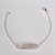 PULSEIRA FOLHEADA A PRATA COM 50 MILÉSIMOS + VERNIZ DIAMOND INFANTIL 12CM CHAPINHA LISA FECHO LAGOSTA PRPS000677 - Imagem 1