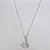GARGANTILHA FOLHEADA A PRATA COM 50 MILÉSIMOS + VERNIZ DIAMOND CORRENTE VENEZIANA 45CM PINGENTE NOSSA SRA APARECIDA CRAVEJAD0 EM MICRO ZIRCONIAS 23MM FECHO LAGOSTA PRGG001018 - Imagem 1