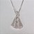 GARGANTILHA FOLHEADA A PRATA COM 50 MILÉSIMOS + VERNIZ DIAMOND CORRENTE VENEZIANA 45CM PINGENTE NOSSA SRA APARECIDA CRAVEJAD0 EM MICRO ZIRCONIAS 22MM FECHO LAGOSTA PRGG001019 - Imagem 2