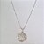 GARGANTILHA FOLHEADA A PRATA COM 50 MILÉSIMOS + VERNIZ DIAMOND CORRENTE VENEZIANA 45CM PINGENTE REDONDO NOSSA SRA APARECIDA 20MM PRGG001024 - Imagem 1