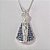 GARGANTILHA FOLHEADA A PRATA COM 50 MILÉSIMOS + VERNIZ DIAMOND CORRENTE VENEZIANA 45CM PINGENTE NOSSA SRA APARECIDA COM MICRO ZIRCÔNIAS 16X29MM PRGG001026 - Imagem 2