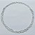 CORRENTE FOLHEADA A PRATA COM 50 MILÉSIMOS + VERNIZ DIAMOND CORRENTE 1X1 60CM LARGURA 4MM FECHO LAGOSTA PRCR000081 - Imagem 1