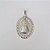 PINGENTE FOLHEADO A PRATA COM 50 MILÉSIMOS + VERNIZ DIAMOND NOSSA SENHORA APARECIDA OVAL COM BORDAS 26X35MM PRPG000033 - Imagem 1