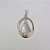 PINGENTE FOLHEADO A PRATA COM 50 MILÉSIMOS + VERNIZ DIAMOND NOSSA SENHORA APARECIDA OVAL VAZADA 23X31MM PRPG000035 - Imagem 1