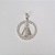 PINGENTE FOLHEADO A PRATA COM 50 MILÉSIMOS + VERNIZ DIAMOND CÍRCULO NOSSA SENHORA APARECIDA 25MM PRPG000036 - Imagem 1