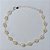 PULSEIRA FOLHEADA A PRATA COM 50 MILÉSIMOS + VERNIZ DIAMOND 18CM PÉROLAS BARROCAS + EXTENSOR FECHO LAGOSTA PRPS000789 - Imagem 1