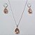 CONJUNTO FOLHEADO A PRATA COM 50 MILÉSIMOS  + VERNIZ DIAMOND CORRENTE VENEZIANA 45CM PINGENTE ALTA FUSÃO CRAVEJADO COM ZIRCÔNIA SALMÃO 13X17MM  E BRINCOS COM ARGOLA DE PRESSÃO ALTA FUSÃO CRAVEJADO COM ZIRCÔNIA SALMÃO 13X17MM PRCJ000066 - Imagem 1