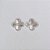 BRINCO FOLHEADO A PRATA COM 50 MILÉSIMOS + VERNIZ DIAMOND TREVO 13MM PRBR000805 - Imagem 1
