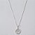 GARGANTILHA FOLHEADA A PRATA COM 50 MILÉSIMOS + VERNIZ DIAMOND CORRENTE VENEZIANA 45CM PINGENTE MENINA CÍRCULO COM MICRO ZIRCÔNIAS 13MM PRGG001038 - Imagem 1