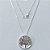 GARGANTILHA FOLHEADA A PRATA COM 50 MILÉSIMOS + VERNIZ DIAMOND CORRENTE VENEZIANA 45CM PINGENTE ÀRVORE DA VIDA COM MICRO ZIRCÔNIAS 24MM PRGG001039 - Imagem 1