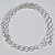 CORRENTE FOLHEADA A PRATA COM 50 MILÉSIMOS + VERNIZ DIAMOND CORRENTE 60CM LARGURA 4MM FECHO LAGOSTA PRCR000106 - Imagem 1