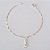 PULSEIRA FOLHEADA A PRATA COM 50 MILÉSIMOS + VERNIZ DIAMOND INFANTIL 14CM PINGENTE FIGA PRPS000806 - Imagem 1