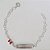 PULSEIRA FOLHEADA A PRATA COM 50 MILÉSIMOS + VERNIZ DIAMOND INFANTIL PULSEIRA CORAÇÕES 13CM CHAPINHA ANJIMHO DA MAMÃE COM BORBOLETA DE PEDRA CRISTAL VERMELHA PRPS000812 - Imagem 1