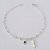 PULSEIRA FOLHEADA A PRATA COM 50 MILÉSIMOS + VERNIZ DIAMOND INFANTIL 13CM PULSEIRA INFANTIL CORAÇÕES COM BOLINHAS FIGA E OLHO GREGO + EXTENSOR PRPS000815 - Imagem 1