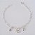 PULSEIRA FOLHEADA A PRATA COM 50 MILÉSIMOS + VERNIZ DIAMOND 15CM PULSEIRA INFANTIL CORAÇÕES ELEFANTINHO E PEDRAS CRISTAIS PRPS000816 - Imagem 1