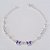 PULSEIRA FOLHEADA A PRATA COM 50 MILÉSIMOS + VERNIZ DIAMOND INFANTIL 13CM BOLINHAS E BORBOLETAS PEDRAS CRISTAIS  LILÁS + EXTENSOR PRPS000821 - Imagem 1