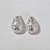BRINCO FOLHEADO A PRATA COM 50 MILÉSIMOS + VERNIZ DIAMOND GOTA VAZADA 15MM PRBR000831 - Imagem 1